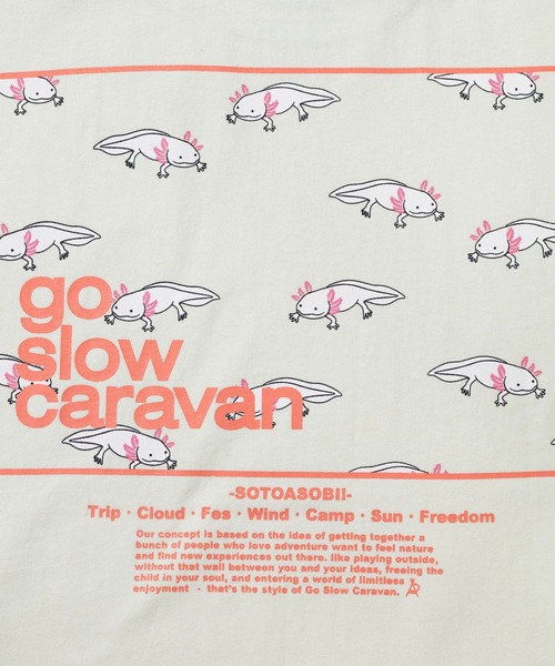 tシャツ USA/C スクエアLOGO バックプリント ゆったりTEE メンズ レディース | go slow caravan | 13