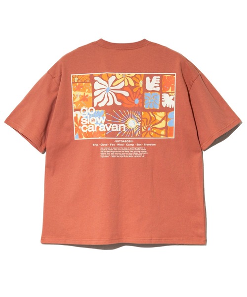 tシャツ USA/C スクエアLOGO バックプリント ゆったりTEE メンズ レディース | go slow caravan | 21