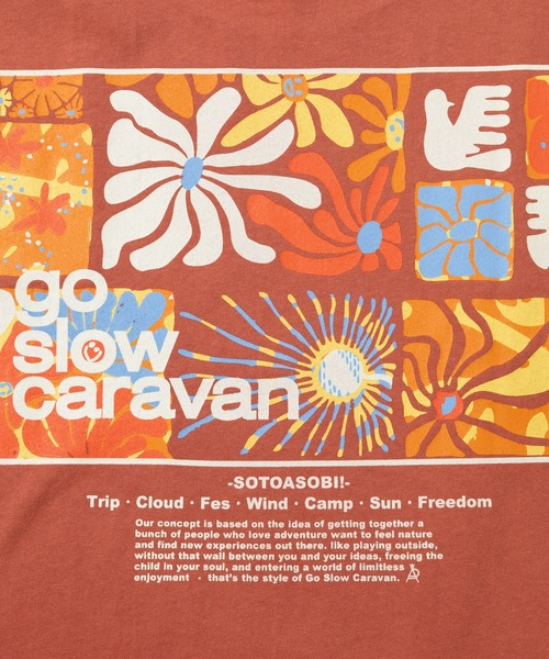 tシャツ USA/C スクエアLOGO バックプリント ゆったりTEE メンズ レディース | go slow caravan | 22