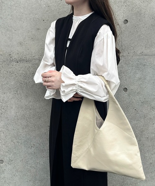 「junoah」 ノースリーブワンピース MEDIUM ライトベージュ レディース_画像5
