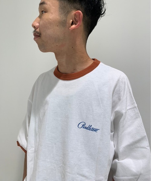 「PENDLETON」 半袖Tシャツ MEDIUM ブルー メンズ_画像2