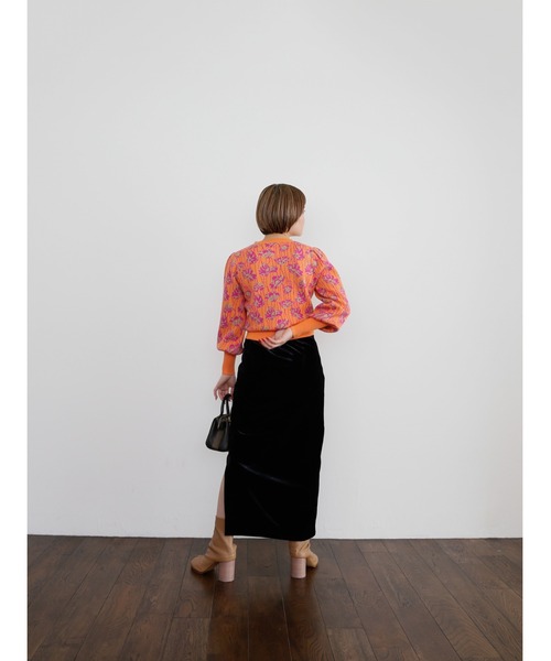 「Katrin TOKYO」 ニットカーディガン X-SMALL オレンジ レディース_画像6