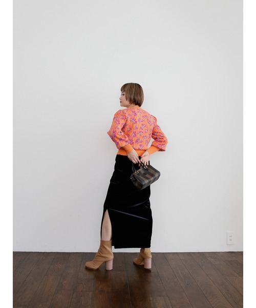 「Katrin TOKYO」 ニットカーディガン X-SMALL オレンジ レディース_画像7