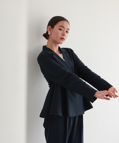 完売品✨MW TOKYO ジャケット パンツ　セットアップ ネイビー36 TOKYO OFFICA セットアップ L ネイビー レディース : ZOZOTOWN Yahoo