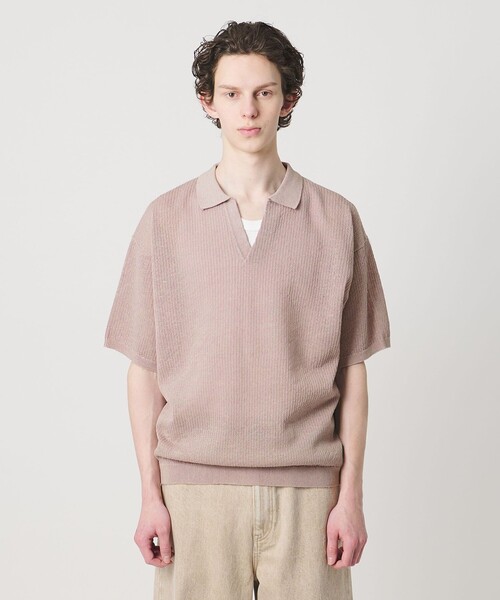 monkey time BEAUTY＆YOUTH UNITED ARROWS ポロシャツ リネンミックス