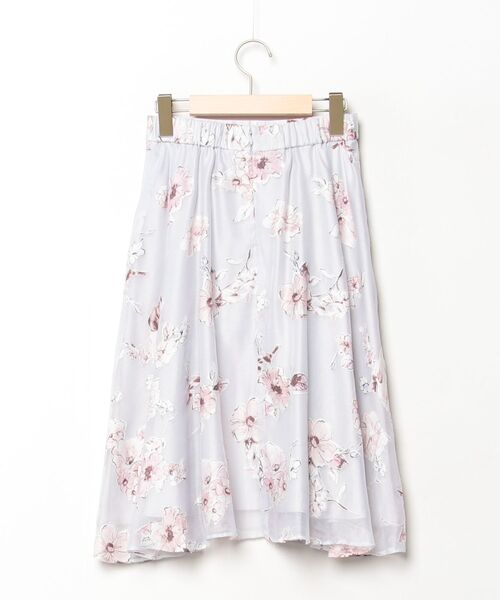 「Debut de Fiore」 フレアスカート 36 グレー レディース_画像2