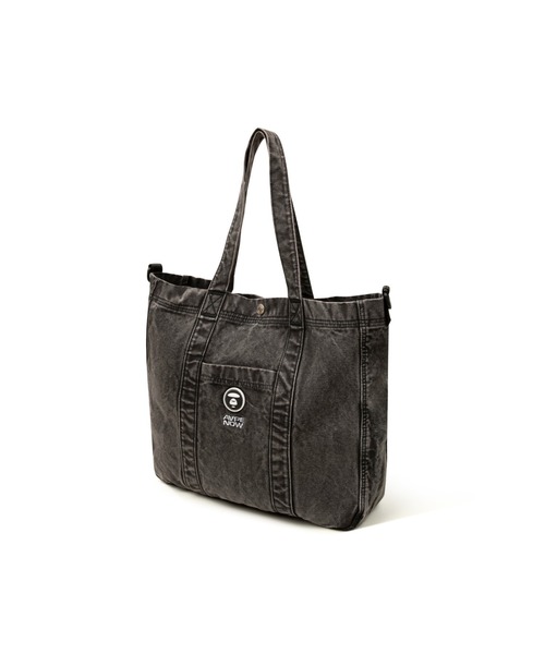 トートバッグ AAPE NOW DENIM 2WAY TOTE BAG メンズ レディースの画像