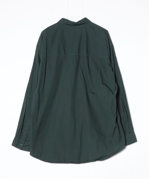 「ATON」 COTTON LAWN OVERSIZED SHIRT 長袖シャツ 6 グリーン メンズ_画像2