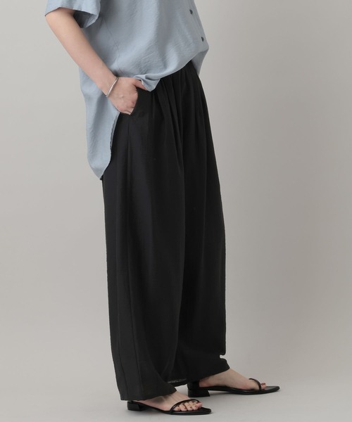 パンツ シアーコクーンボリュームパンツ レディースの画像