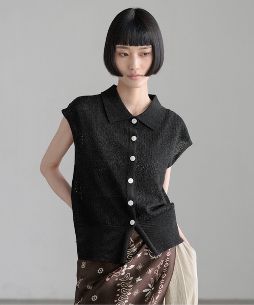 LOWRYS FARM（ローリーズファーム） ベスト ジレ メランジポロフレンチ