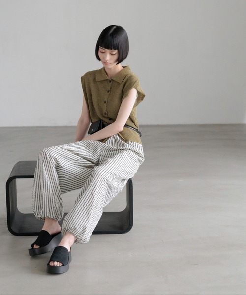 LOWRYS FARM（ローリーズファーム） ベスト ジレ メランジポロフレンチ
