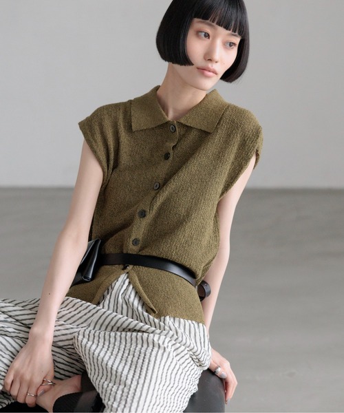 LOWRYS FARM（ローリーズファーム） ベスト ジレ メランジポロフレンチ