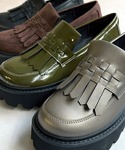 ローファー 厚底 キルトクラシックローファー「...の詳細画像3