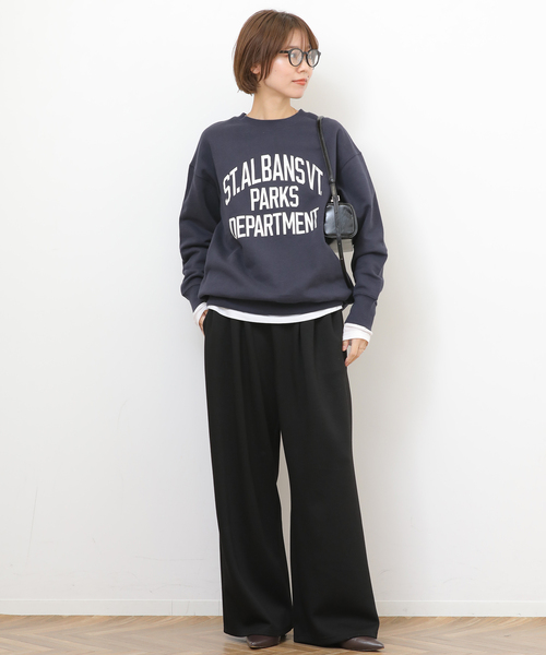 「JOURNAL STANDARD relume」 イージーパンツ FREE チャコールグレー レディース_画像2