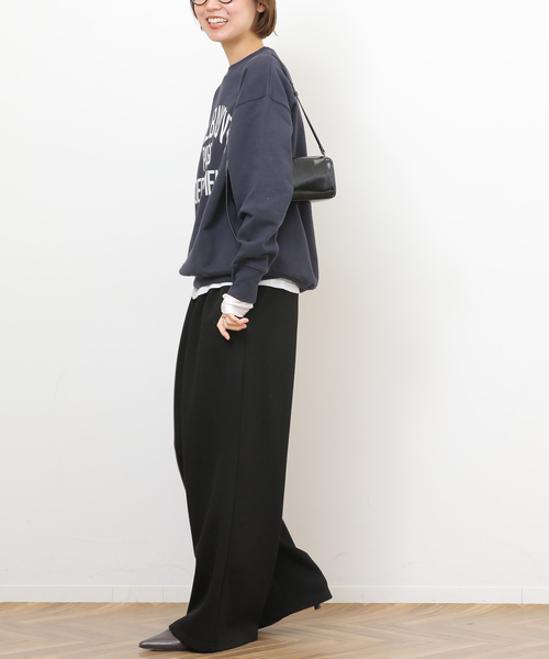 「JOURNAL STANDARD relume」 イージーパンツ FREE チャコールグレー レディース_画像4