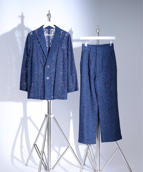 「Ellno Loset」 パンツ SMALL ブルー系その他 メンズ_画像3