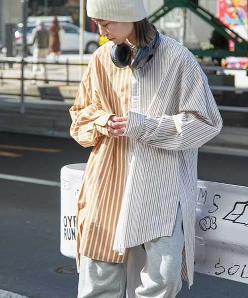 「etsinta」 長袖ブラウス ONE SIZE ブラウン レディース_画像4