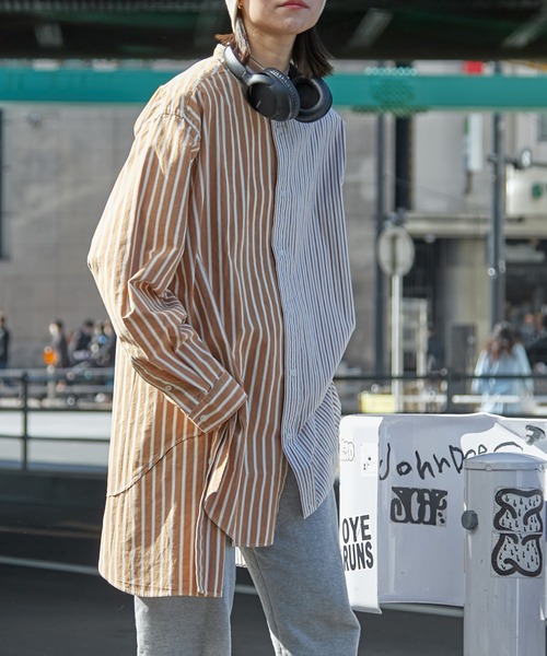 「etsinta」 長袖ブラウス ONE SIZE ブラウン レディース_画像6