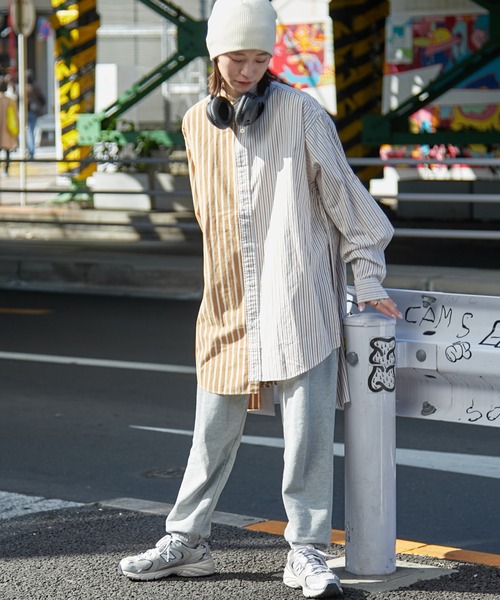 「etsinta」 長袖ブラウス ONE SIZE ブラウン レディース_画像7