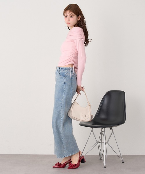 「one after another NICE CLAUP」 長袖カットソー FREE ピンク レディース_画像5