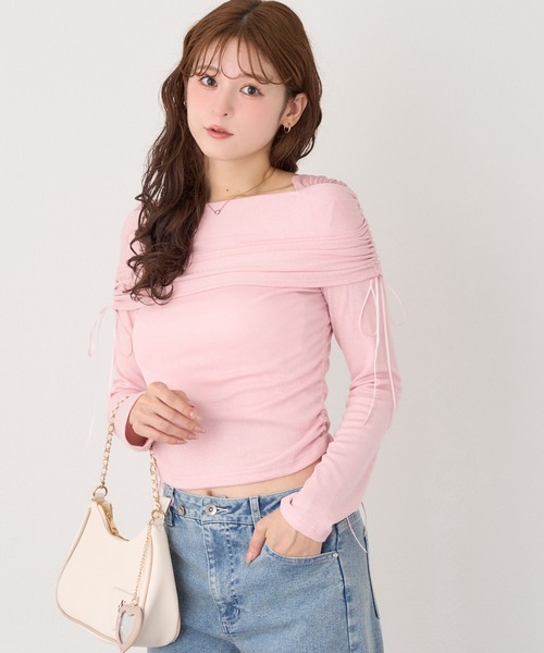 「one after another NICE CLAUP」 長袖カットソー FREE ピンク レディース_画像7