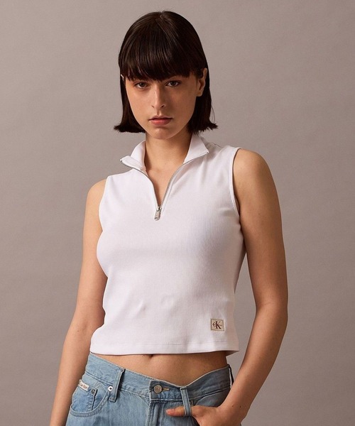  by Stella McCartney ハーフジップ タンクトップ Calvin Klein（カルバン・クライン） タンクトップ ノースリーブ