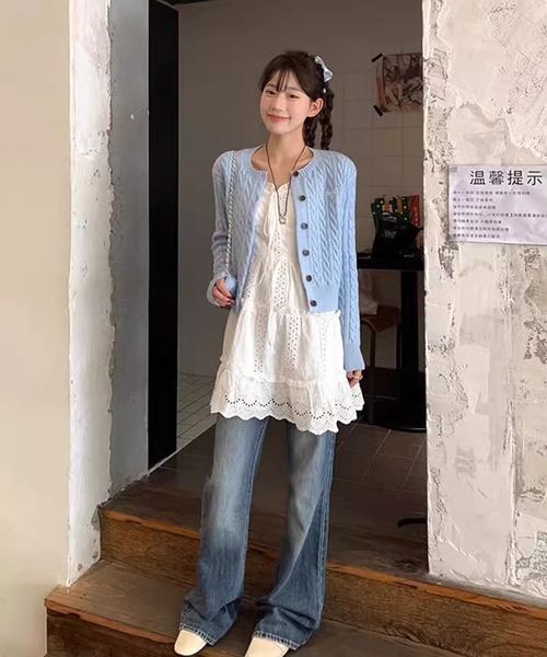 「shopnikoniko」 キャミソールブラウス フリー ホワイト レディース_画像4