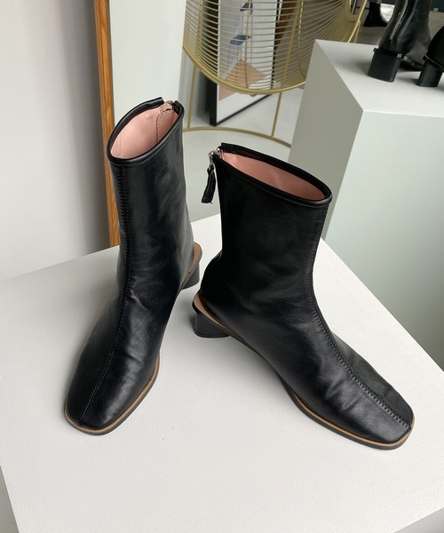 ブーツ triangle-heel boots chs82