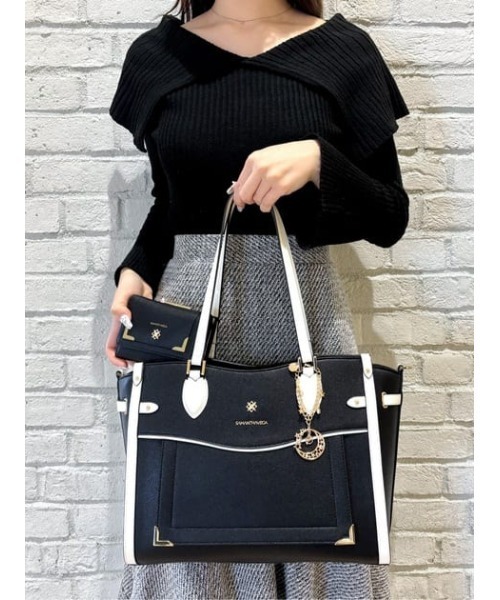 Samantha Vega トートバッグ シンプルビジューA4トートバッグ