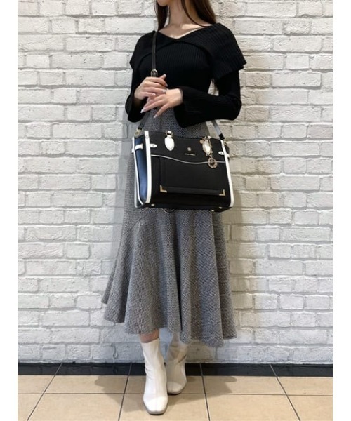 SAMANTHAVEGA*シンプルビジューA4トートバッグ シンプルビジューA4トートバッグ(FREE ブラック): SAMANTHAVEGA