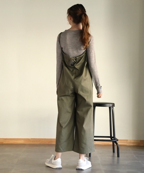 サロペット・オーバーオール・オールインワン TODAYFUL Side Gather Combinaison olive サロペット オーバーオール ツイルギャザーオールインワン レディース