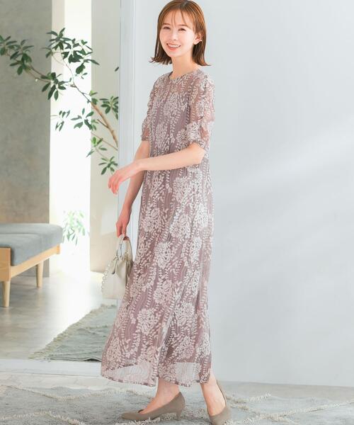 kaene（カエン） ドレス 配色レースエプロンドレス : ZOZOTOWN Yahoo