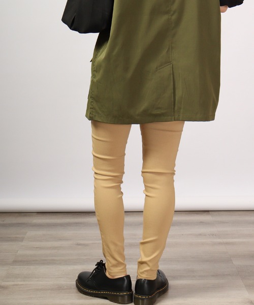 FUNALIVE パンツ PAGE ONE ツイルストレッチスリムパンツ レディース