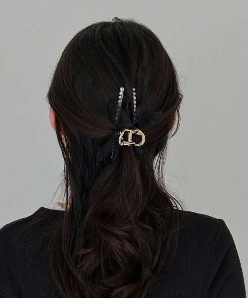 Phoebe（フィービー） ヘアクリップ 入学式 卒業式 オーガンジーリボン