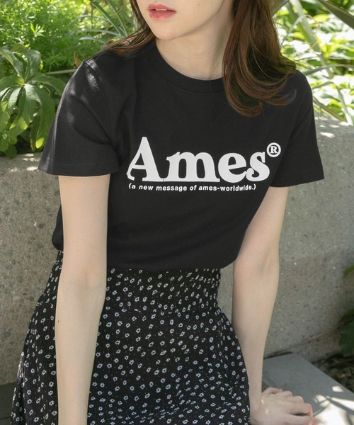 tシャツ 「UNISEX」AMES WORLDWIDE ／BOLD TYPO Ｔ レディース メンズ UNISEX】AMES WORLDWIDE ／BOLD TYPO T（Tシャツ/カットソー