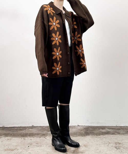 COMMON WARE（コモンウェアー） カーディガン COMMONWARE:フラワー