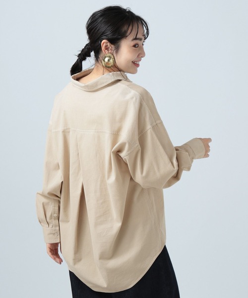 マルチサイズ ブラウス シャツ コーデュロイシャツ レディース BAYFLOW シャツ ブラウス コーデュロイワークシャツ レディース
