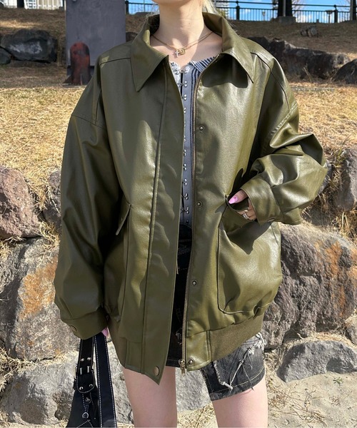 sedacle girl ジャケット ブルゾン レディース フェイクレザーブルゾン