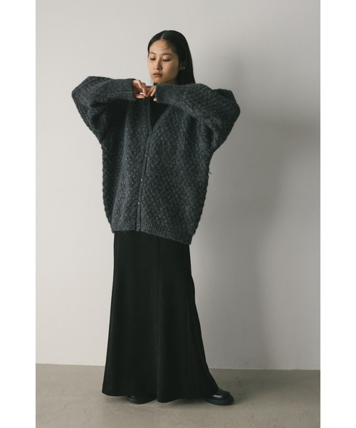 STYLEMIXER カーディガン ダイヤパターンニットカーディガン