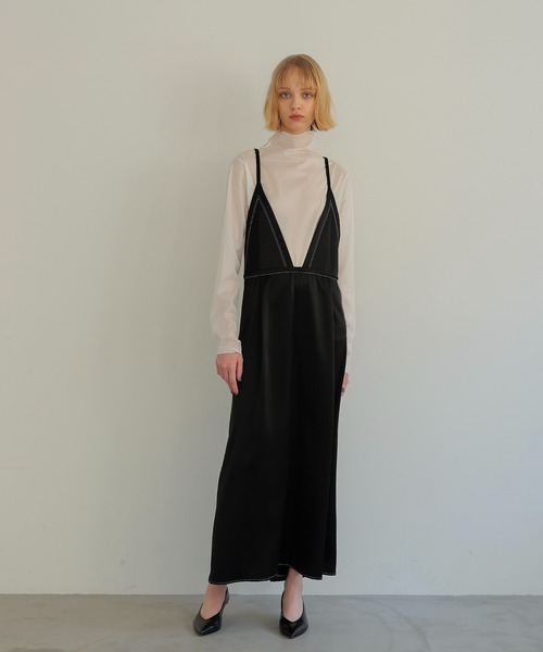 DRESSLAVE（ドレスレイブ） ワンピース matte satin cami dress