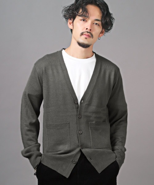 LUXSTYLE（ラグスタイル） カーディガン カシミヤタッチカーディガン