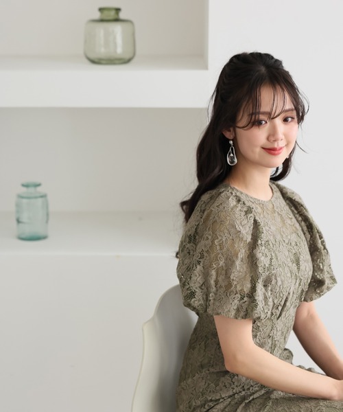 PourVous ドレス パワーショルダーセレモニー結婚式 パーティー