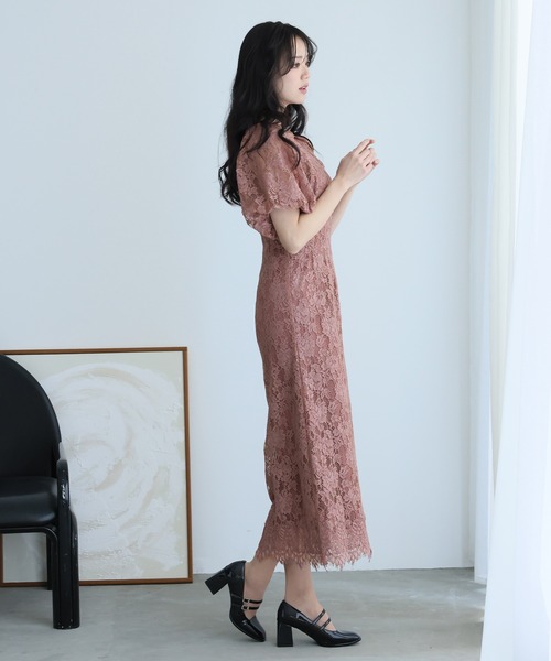 PourVous ドレス パワーショルダーセレモニー結婚式 パーティー