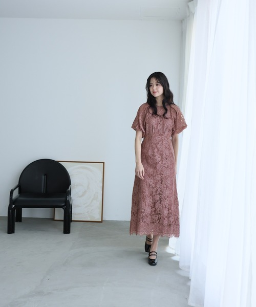PourVous ドレス パワーショルダーセレモニー結婚式 パーティー