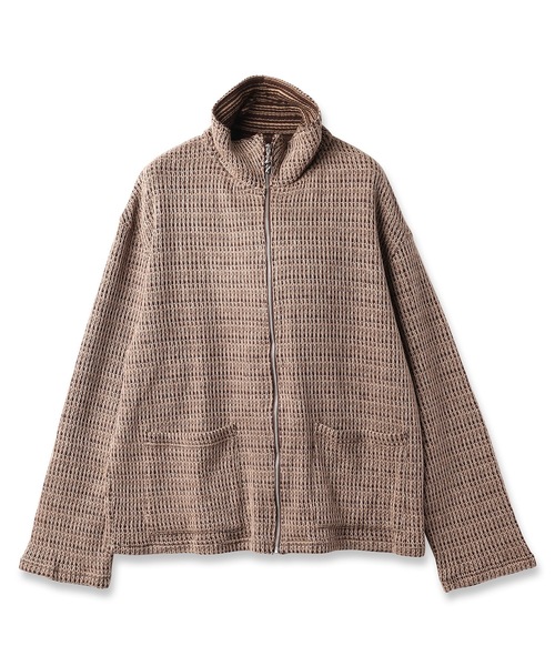 JieDa カーディガン CHAIN STITCH KNIT ZIP CARDIGAN メンズ 