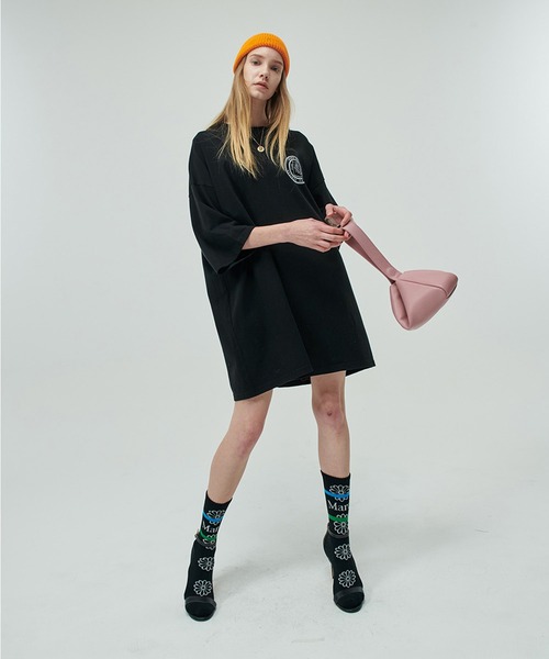 ●Mardi Mercredi●SOCKS FLOS EMOJI 3足SET[GIFT SET] SOCKS FLOS EMOJI_DARKBEIGE - MARDI MERCREDI