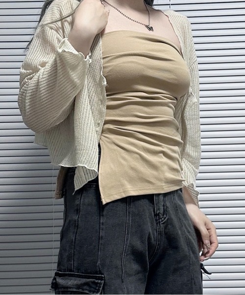 i（レディースチューブトップ、ベアトップ）（サイズ（S/M/L