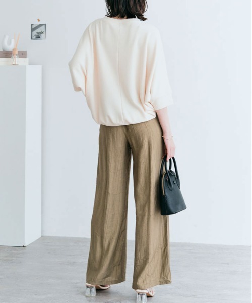 ワイドパンツ パンツ リラックス ワッシャー ワイド レディース