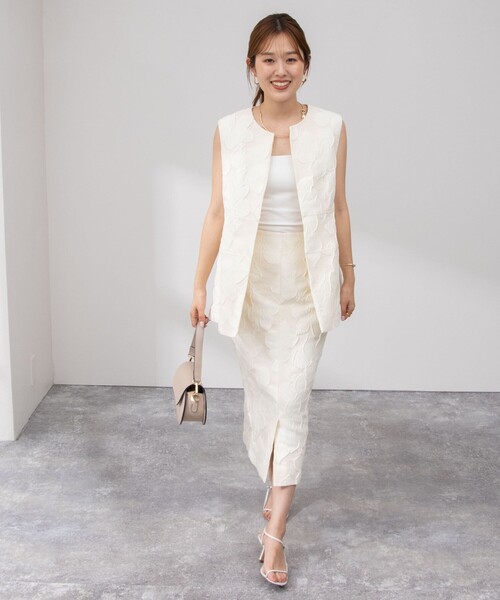 NOLLEY'S（ノーリーズ） スカート 「セットアップ対応」フラワー