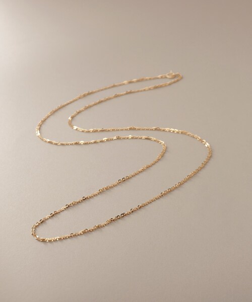 COCOSHNIK（ココシュニック） ネックレス K18フレスコフラットチェーン 